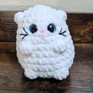 White Kitten Crochet Plushie
