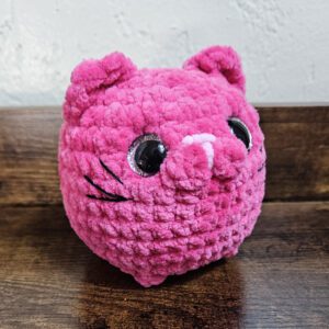 Pink Cat Crochet Plushie