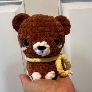 Brown Crocheted Bear