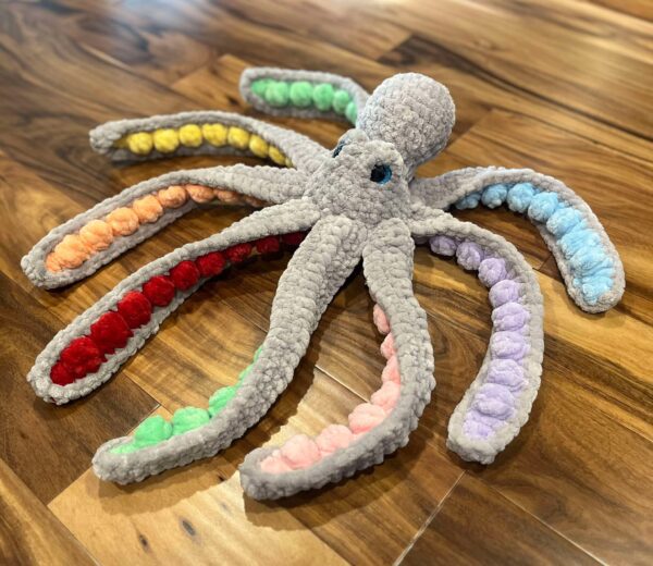 Rainbow Tentacle Kraken Plushie - Image 2
