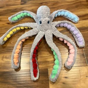 Rainbow Tentacle Kraken Plushie