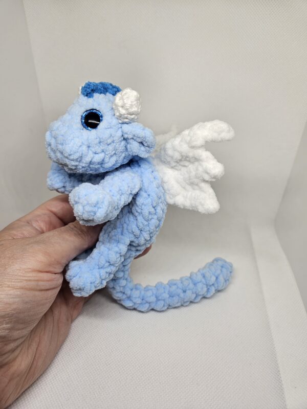 Crocheted Baby Dragon with 3D-Printed Egg - Image 2