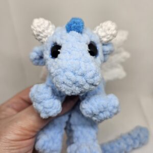 Crocheted Baby Dragon with 3D-Printed Egg
