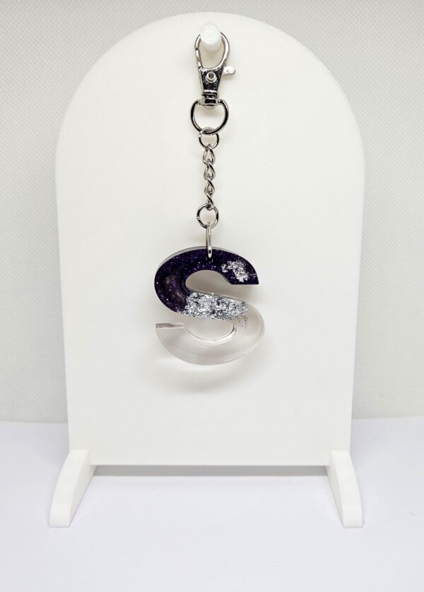 Purple Initial Keychain - Image 19