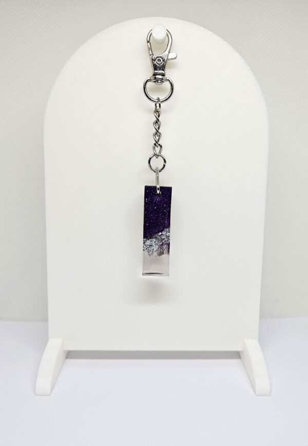 Purple Initial Keychain - Image 9
