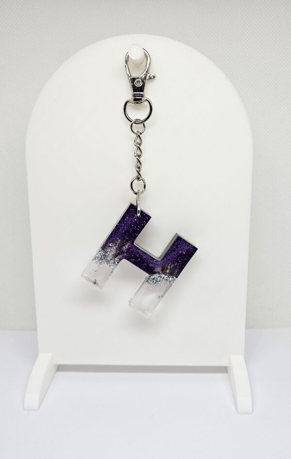 Purple Initial Keychain - Image 8