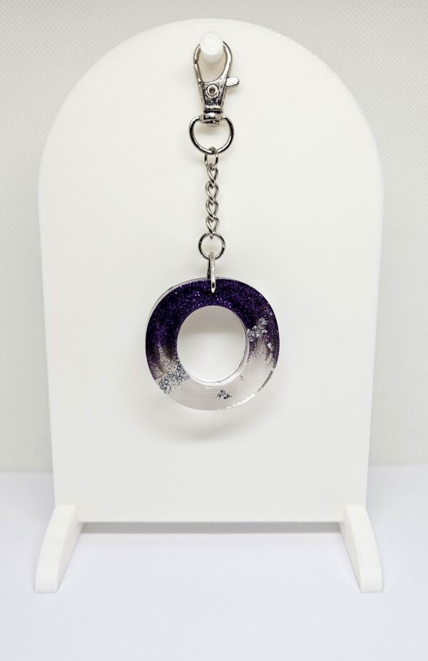 Purple Initial Keychain - Image 15