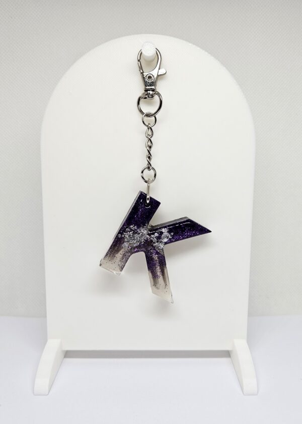 Purple Initial Keychain - Image 11